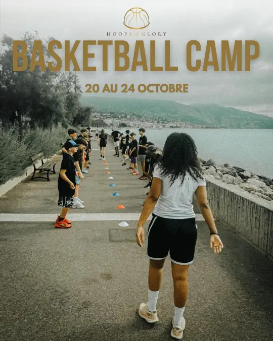 Affiche du stage du 20 au 24 octobre, sur la promenade du bord de mer